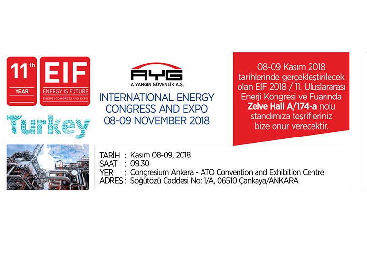 8-9 Kasım Ankara Congresium Ankara’da düzenlenecek olan Enerji Fuarındayız.