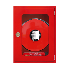 Standart Serisi Kuru Sistem Yangın Dolapları (Ysc Bölmeli Cam Kapaklı-Tüp Bölmesi altta)