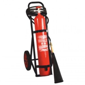 10 ve 30 Kg.’Lık Karbondioksit Gazlı Arabalı Yangın Söndürme Cihazı