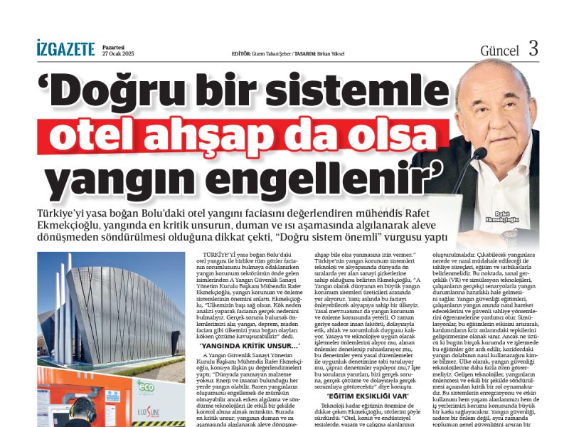 Doğru Sistem, Otel Ahşap Bile Olsa Yanmasına İzin Vermez