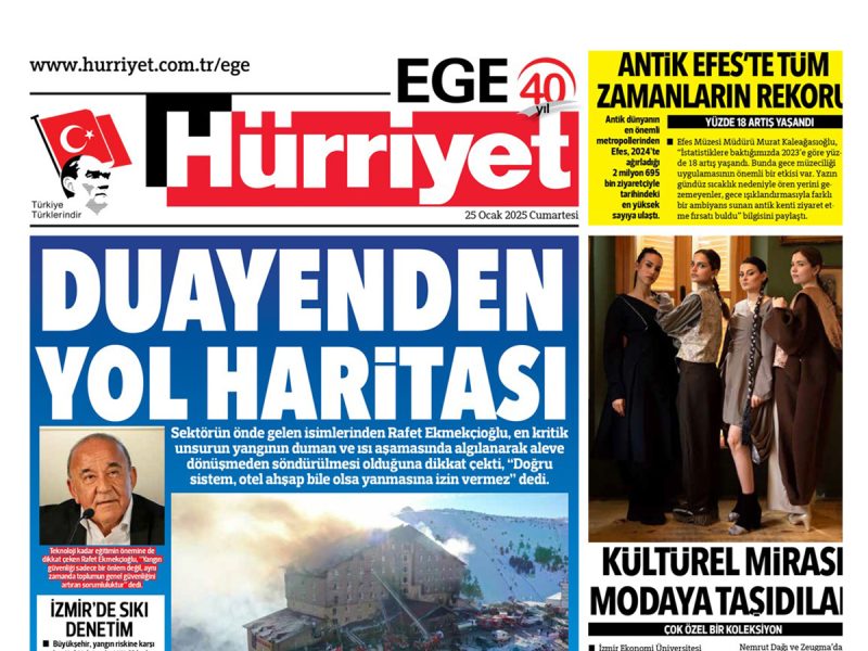 Yönetim Kurulu Başkanımız Rafet Ekmekçioğlu’nun Hürriyet Gazetesi’ndeki Röportajı